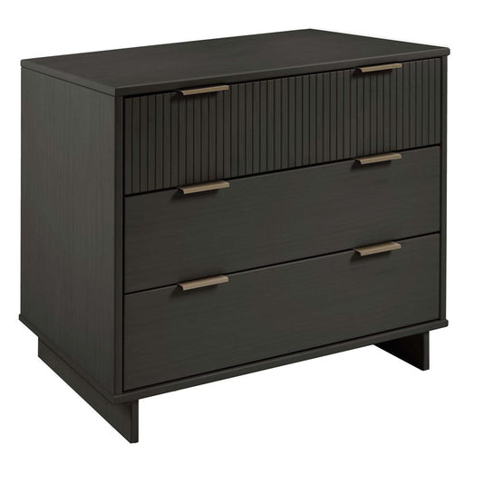 Manhattan Comfort - Granville Dresser with 3 Drawers in Dark Grey - DR-5015 veiw 2