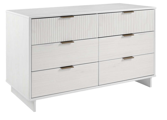 Manhattan Comfort - Granville Double Wide Dresser with 6 Drawers in White - DR-5031 veiw 2