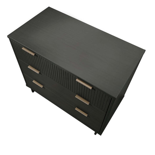 Manhattan Comfort - 2-Piece Granville Tall Narrow and Standard Dresser with 8 Drawers in Dark Grey - GRAN015 veiw 2