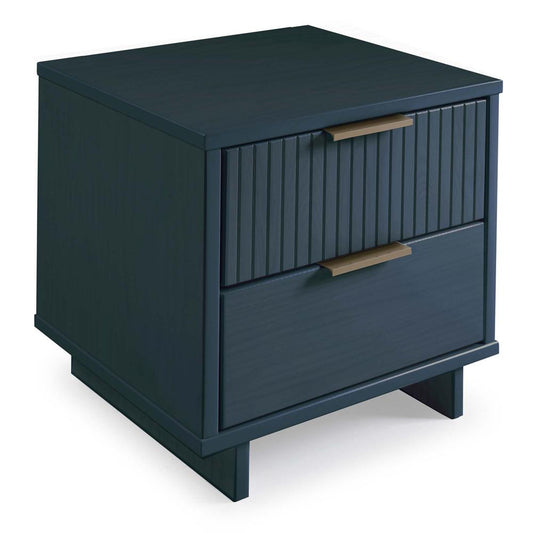 Manhattan Comfort - Granville Nightstand 2.0 with 2 Full Extension Drawers in Midnight Blue - NS-5014 veiw 2