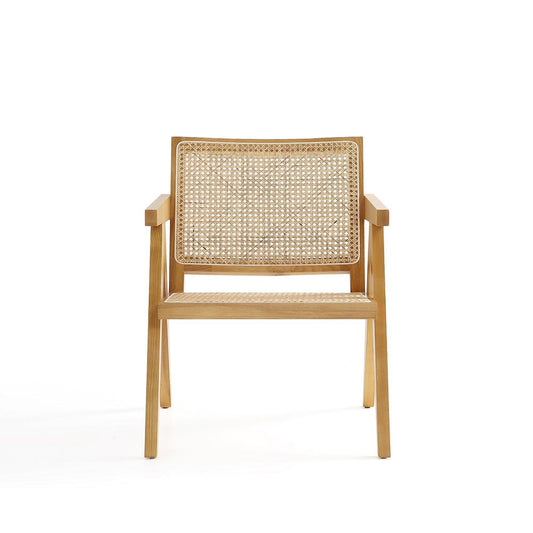Manhattan Comfort - Hamlet Accent Chair with American Ash Wood Legs in Nature - ACCA04-NA veiw 2
