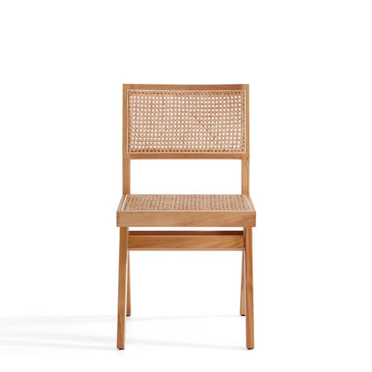 Manhattan Comfort - Hamlet Dining Chair with American Ash Wood Legs in Nature - Set of 2 - DCCA03-NA veiw 2