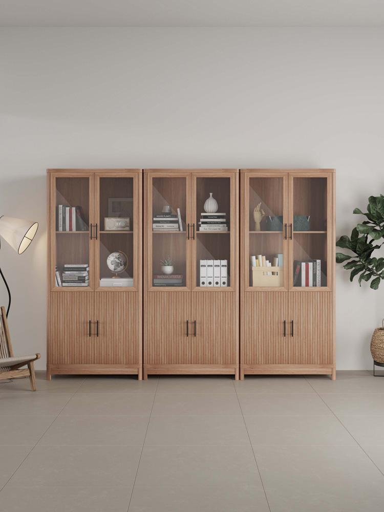 Manhattan Comfort - Jodie Bookcase with 18 Adjustable Shelves in Maple - Set of 3 - 3-BC001-MP veiw 10