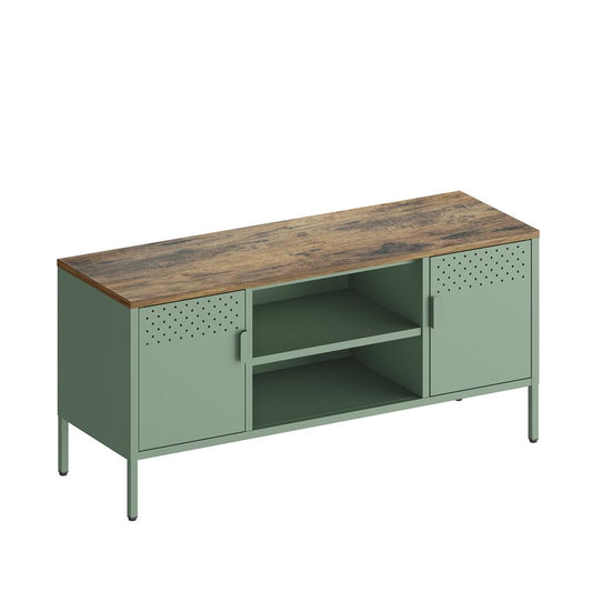 Manhattan Comfort - Landen 47 TV Stand with 6 Fixed Shelves in Green - TV010-GR veiw 2