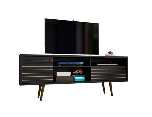 Manhattan Comfort - Liberty TV Stand with 1 Drawers in Black - 202AMC8 veiw 2
