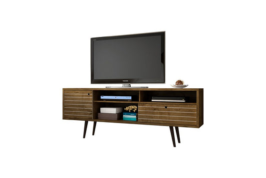 Manhattan Comfort - Liberty TV Stand with 1 Drawers in Rustic Brown - 202AMC9 veiw 2