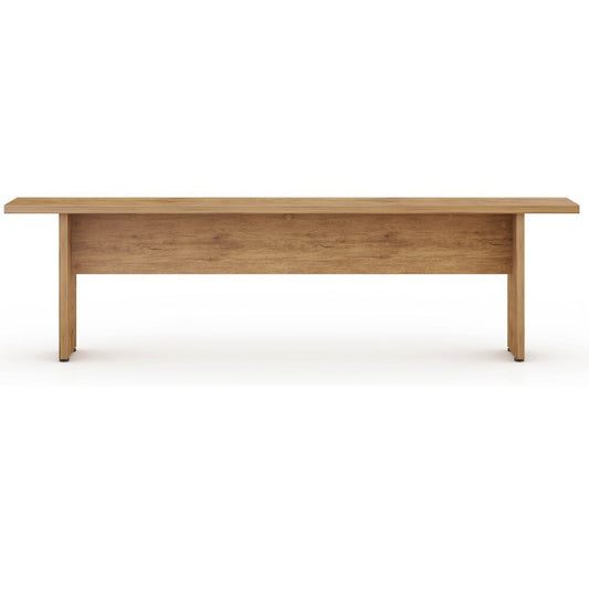 Manhattan Comfort - Nomad Dining Bench with MDF Legs in Nature - 123GMC77 veiw 2