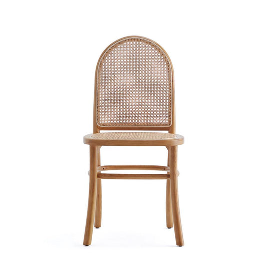Manhattan Comfort - Paragon 1.0 Dining Chair in Nature and Oatmeal - Set of 2 - DCCA12-NA veiw 2