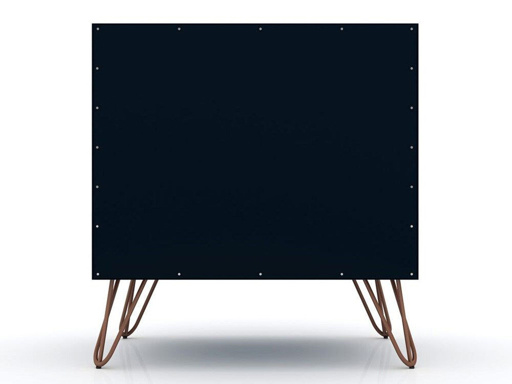 Manhattan Comfort - Rockefeller Nightstand with 2 Drawers in Tatiana Midnight Blue - Set of 2 - 2-101GMC4 veiw 8