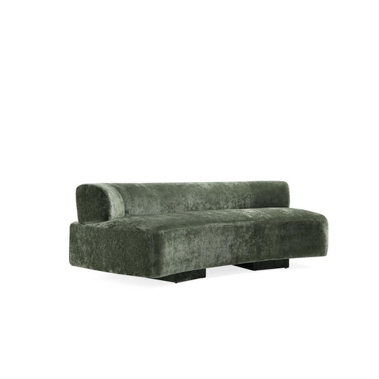Manhattan Comfort - 3-Piece Verandah Chenille Sofa and Accent Chairs with Wood with Fabric Upholstery Legs in Olive Green - 3-LSAC1769-OG veiw 2