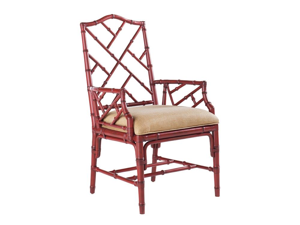 Tommy Bahama Home - Island Estate Ceylon Arm Chair, Sangria - 534-883-447311 veiw 1