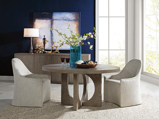 Artistica Home - Signature Designs Apostrophe Round Dining Table, Gray - 2283-870C veiw 2
