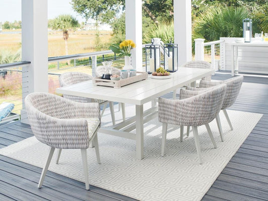 Tommy Bahama Outdoor - Seabrook Rectangular Dining Table, Ivory - 3430-877 veiw 2