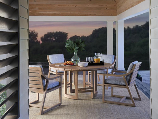 Tommy Bahama Outdoor - Stillwater Cove Round Dining Table, Taupe - 3450-870C veiw 2