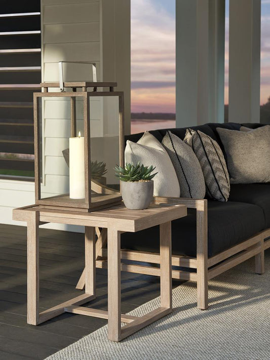 Tommy Bahama Outdoor - Stillwater Cove Rectangular End Table, Taupe - 3450-955 veiw 2