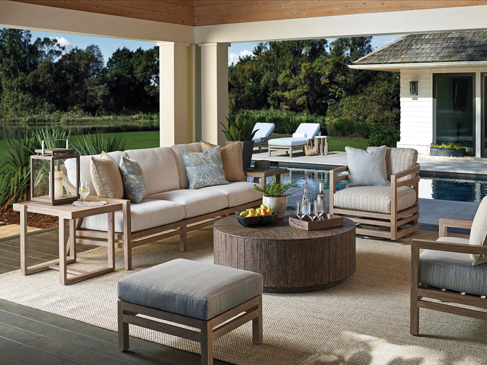 Tommy Bahama Outdoor - Stillwater Cove Rectangular End Table, Taupe - 3450-955 veiw 3