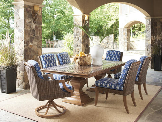 Tommy Bahama Outdoor - Harbor Isle Rectangular Dining Table, Walnut - 3935-877C veiw 2