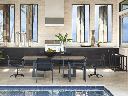 Tommy Bahama Outdoor - South Beach Rectangular Dining Table, Obsidian - 3940-876C veiw 2