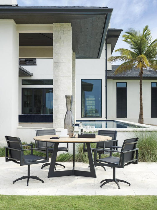 Tommy Bahama Outdoor - South Beach Round Dining Table, Obsidian - 3940-875C veiw 2
