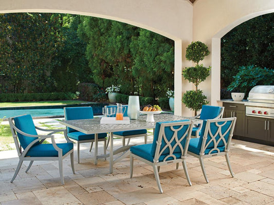 Tommy Bahama Outdoor - Silver Sands Rectangular Dining Table, Gray - 3945-877C veiw 2