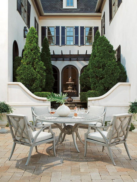 Tommy Bahama Outdoor - Silver Sands Round Dining Table, Gray - 3945-875C veiw 2