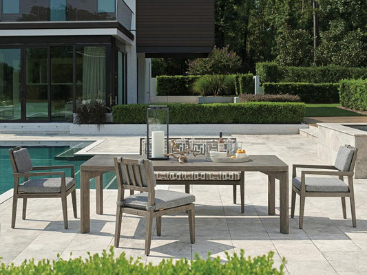 Tommy Bahama Outdoor - La Jolla Rectangular Dining Table, Taupe - 3950-877 veiw 2