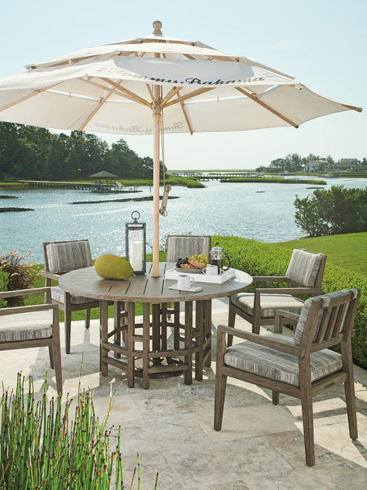 Tommy Bahama Outdoor - La Jolla Round Dining Table, Taupe - 3950-875C veiw 2