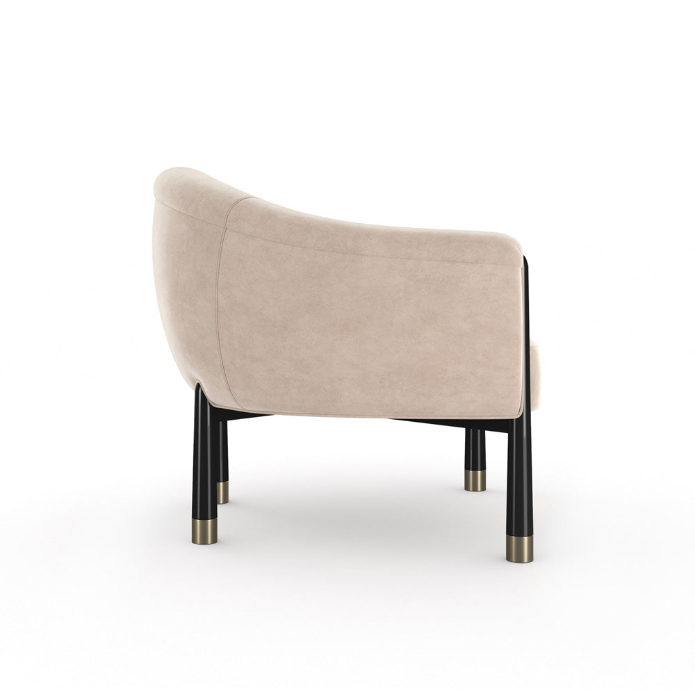 Caracole - Baton Accent Chair in Ivory - UPH-024-034-C