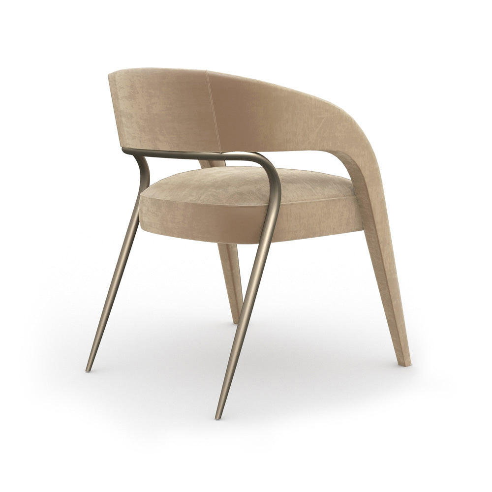 Caracole - Gazelle Dining Chair in Ivory - CLA-024-292