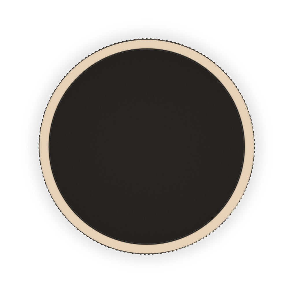 Caracole - Love Round End Table in Dark Chocolate-Whisper of Gold - CLA-024-418