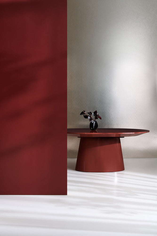 Caracole - Paragon Dining Table in Rouge Red Gloss - CLA-024-207