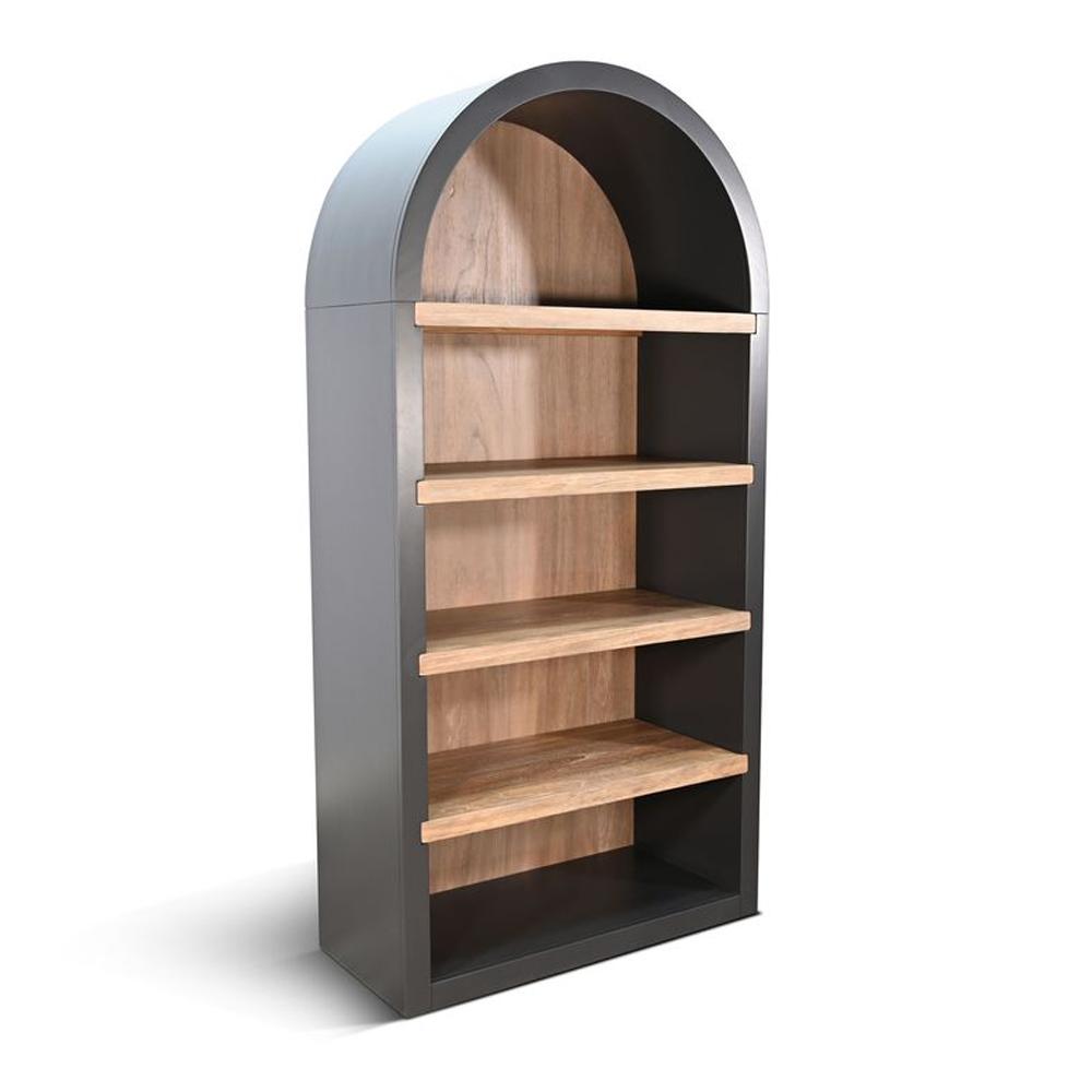 Sunny Designs - Logan Arched Bookcase - Black - 2150BL veiw 1