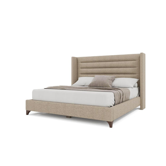 Nativa Interiors - Megan Horizontal Channel King Bed Flax - BED-MEGAN-HC-KN-PF-FLAX veiw 2