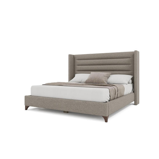 Nativa Interiors - Megan Horizontal Channel King Bed Grey - BED-MEGAN-HC-KN-PF-GREY veiw 2