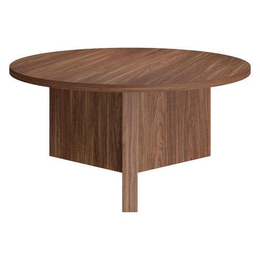 Hudson & Canal - Anders 36in Wide Round Coffee Table in Satin Walnut - CT2330 veiw 2
