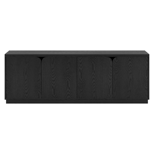 Hudson & Canal - Fitzroy Rectangular TV Stand for TVs up to 78in in Black Grain - TV2303 veiw 2