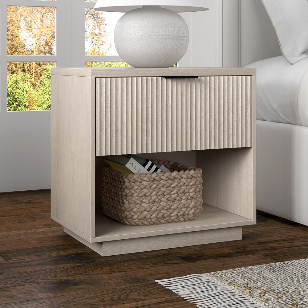 Hudson & Canal - Karten 24in Wide Rectangular Nightstand in Alder White - NS2291 veiw 4
