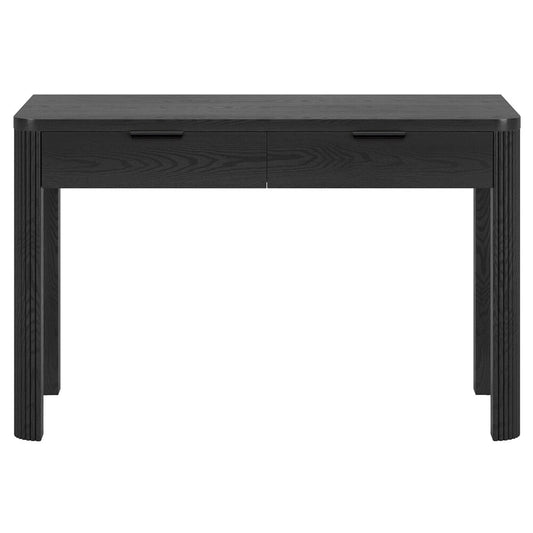 Hudson & Canal - Lonsdale 48 Wide Rectangular Desk in Black Grain - OF2356 veiw 2