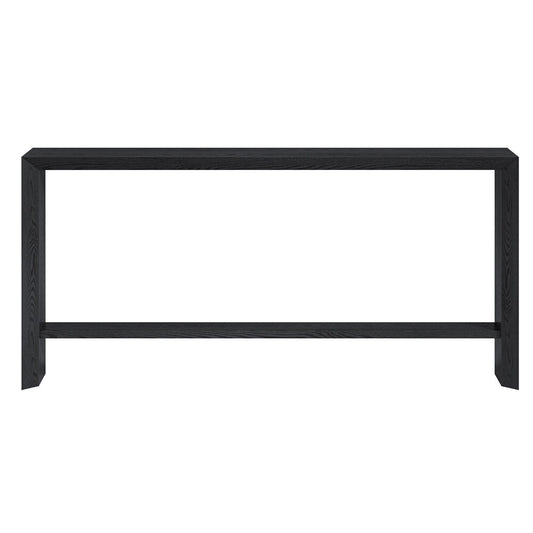 Hudson & Canal - Osman 64in Wide Rectangular Console Table in Black Grain - AT2368 veiw 2