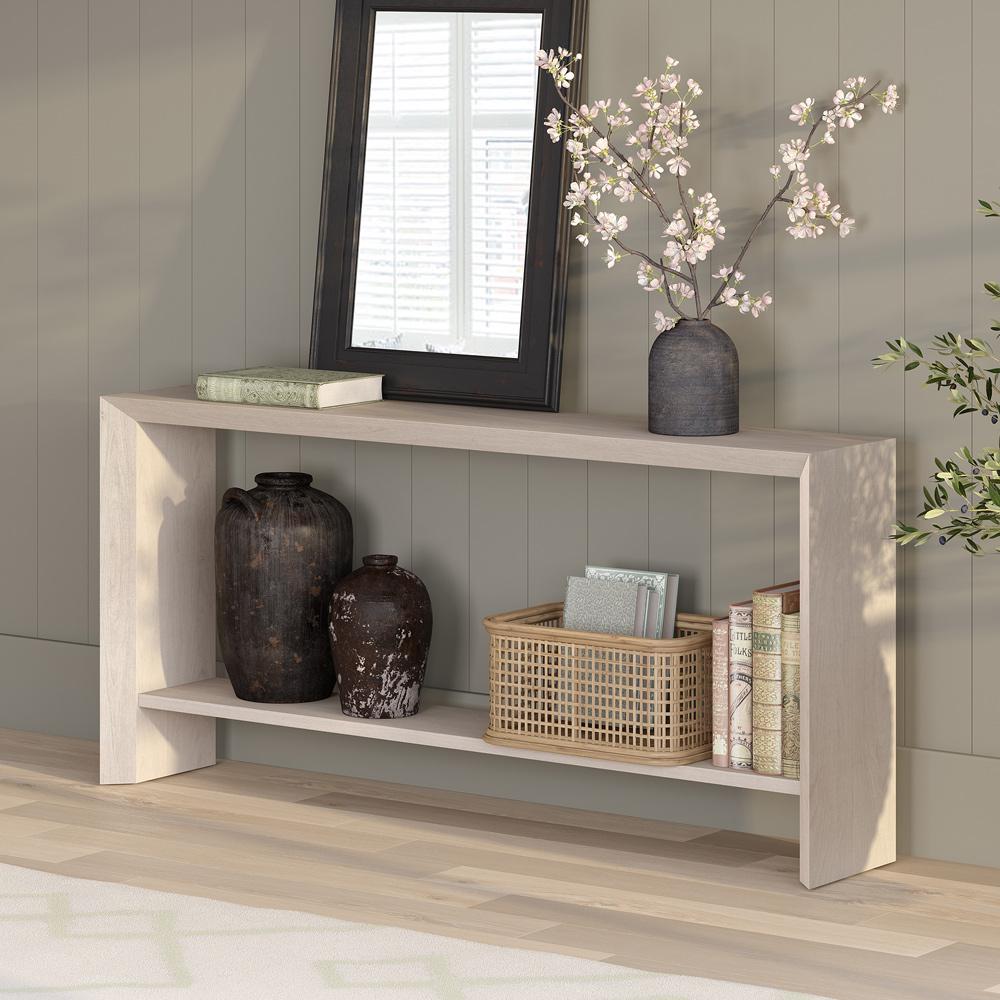 Hudson & Canal - Osman 64in Wide Rectangular Console Table in Alder White - AT2370 veiw 4