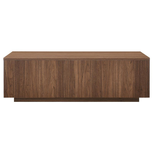 Hudson & Canal - Paxton 48in Wide Rectangular Coffee Table in Satin Walnut - CT2341 veiw 2