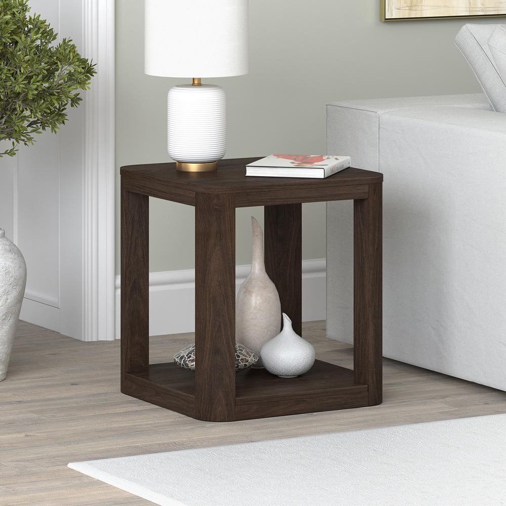 Hudson & Canal - Stellan 20in Wide Square Side Table in Alder Brown - ST2203 veiw 4