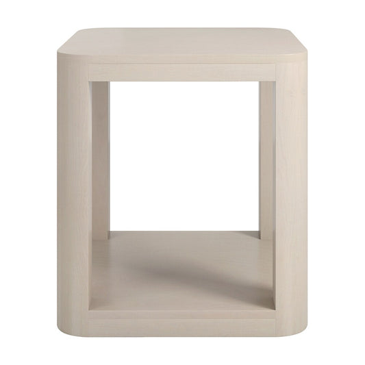 Hudson & Canal - Stellan 20in Wide Square Side Table in Alder White - ST2202 veiw 2