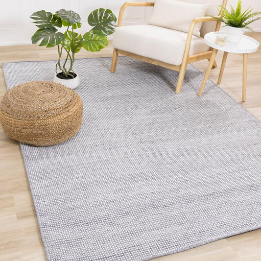 Kalora Interiors - Aspen Grey Cream Woven Dot Rug, 53in x 77in - 7221 160230 veiw 2