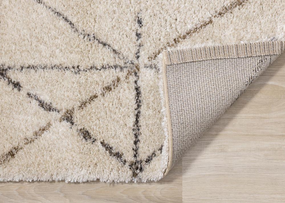 Kalora Interiors - Lane Cream Grey Geometric Luxury Rug, 53in x 77in - 374/100 160230 veiw 5