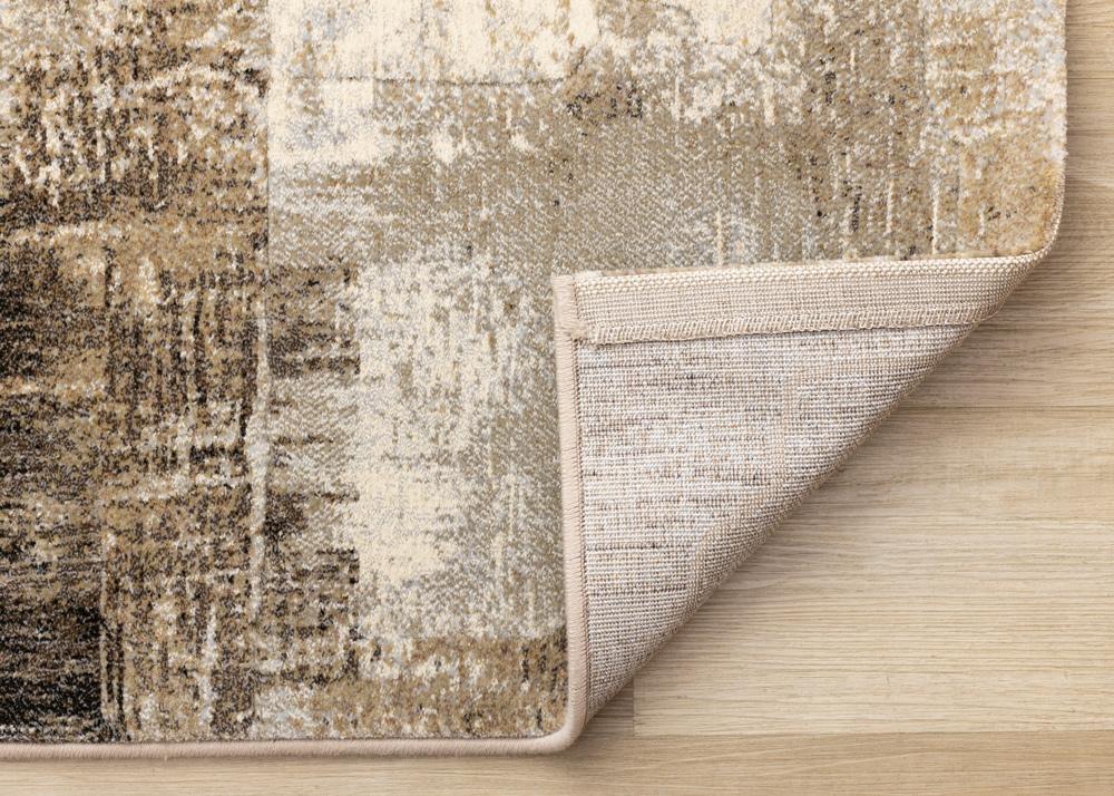 Kalora Interiors - Aurora Cream Brown Black Distressed Rug, 53in x 77in - 63723/6282 160230 veiw 5