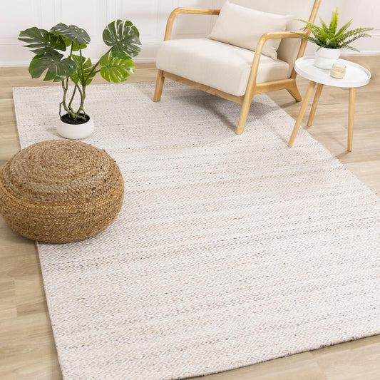 Kalora Interiors - Aspen Beige Cream Rhombus Pattern Woven Rug, 53in x 77in - 7223B 160230 veiw 2