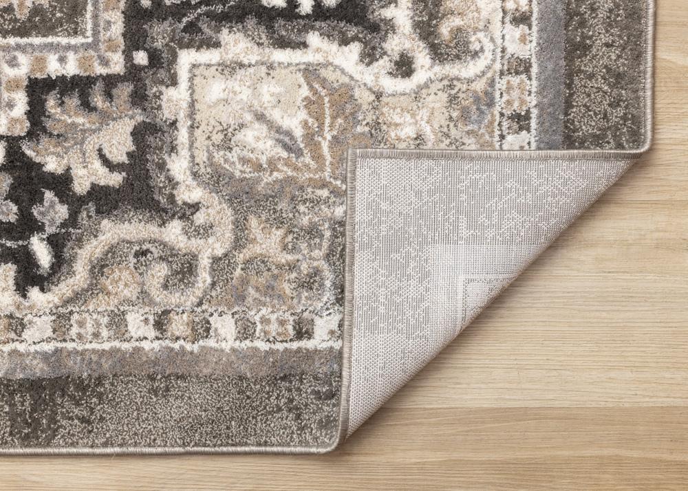Kalora Interiors - Hayden Taupe White Beige Elegant Classic Border Rug, 53in x 77in - B206/4212 160230 veiw 5