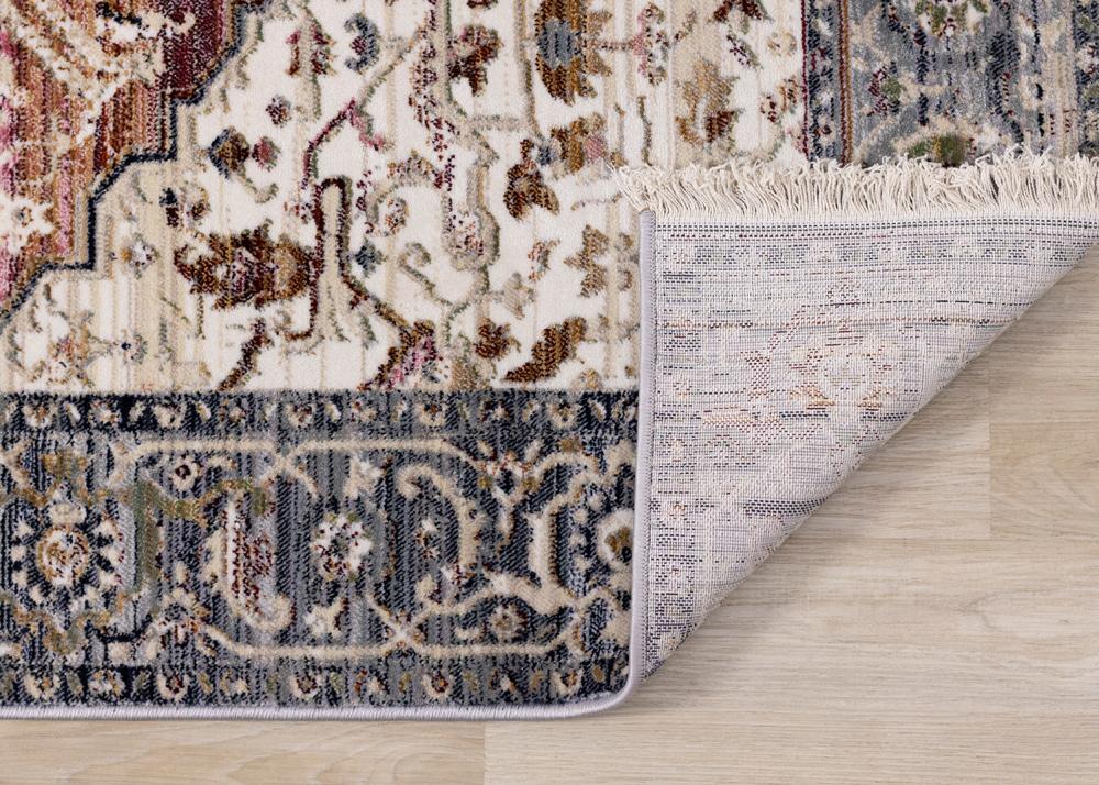 Kalora Interiors - Serene Pink Cream Blue Elaborate Border Rug, 53in x 710in - E154/0427 160240 veiw 5