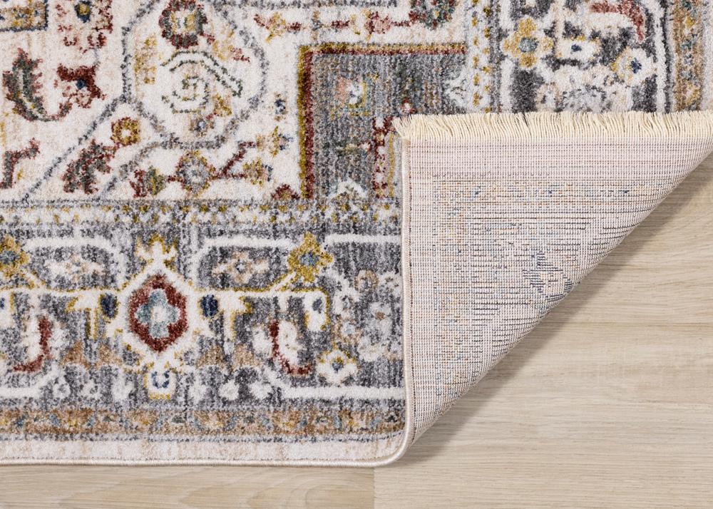 Kalora Interiors - Marisa Cream Beige Floral Medallion Rug, 710in x 102in - G390/2565 240310 veiw 5